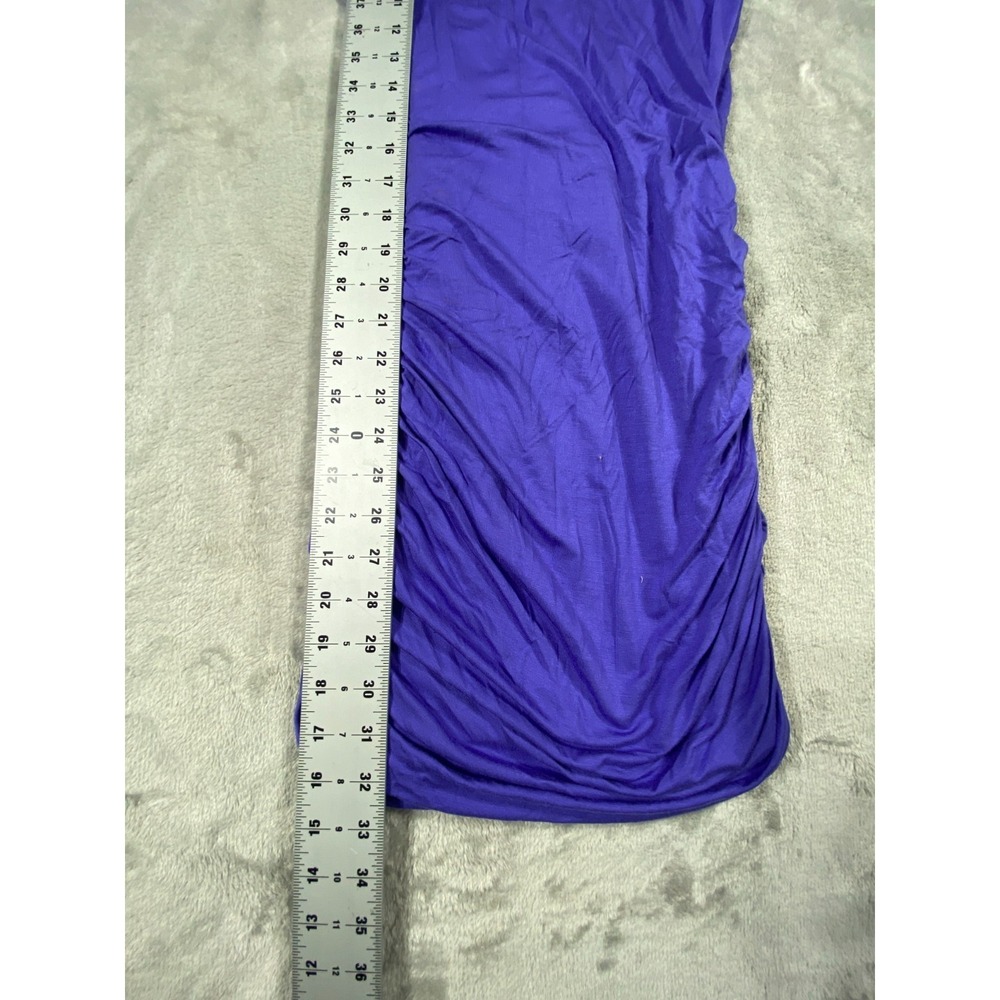 Casual Couture by Green Envelope Bodycon Dress Womens S Blue Ruched USA Made NWT - Picture 6 of 8